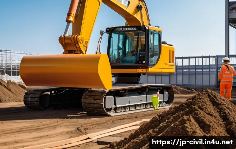 토목공학 현장에서의 안전 관리 - **AI-Powered Construction Site Safety Monitoring:**
    "A vibrant, active construction site bustlin...