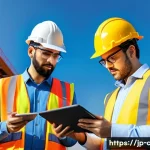 Home 19 토목공학에서 BIM 빌딩 정보 모델링 활용 - A highly detailed 3D construction site scene showcasing a large civil engineering project involving ...